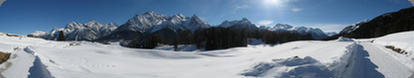 Panorama near Ftan in the Enagdin, Switzerland (2006)