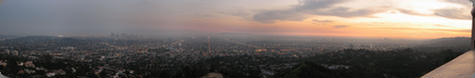 View from the Griffith Observatory over Los Angeles, USA (2008)