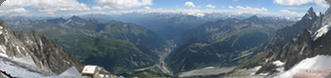 View from Pointe Hellbronner over Courmayeur, Italy (2008)