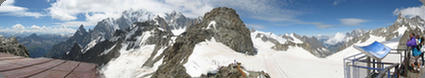 View of Mont Blanc from Pointe Hellbronner, Italy (2008)