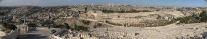 Panoramic View over Jerusalem from the Mount Olives, Israel (2011)