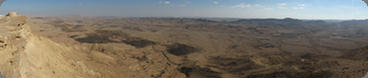 Panoramic View over Maktesh Ramon from Mitzpe Ramon, Israel (2011)