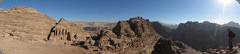 Panoramic of the Monastery at Petra, Jordan (2010)