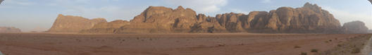 Panoramic View of Wadi Rum, Jordan (2010)