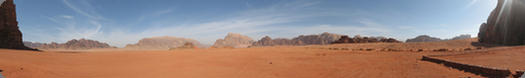 Panoramic View of Wadi Rum from the Khaz'ali Canyon, Jordan (2010)