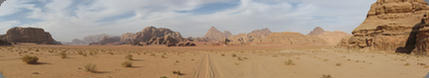 Panoramic View of Wadi Rum, Jordan (2010)